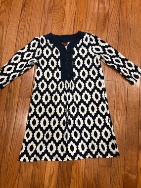 Tea Collection Black and White Geometric Dress 7
